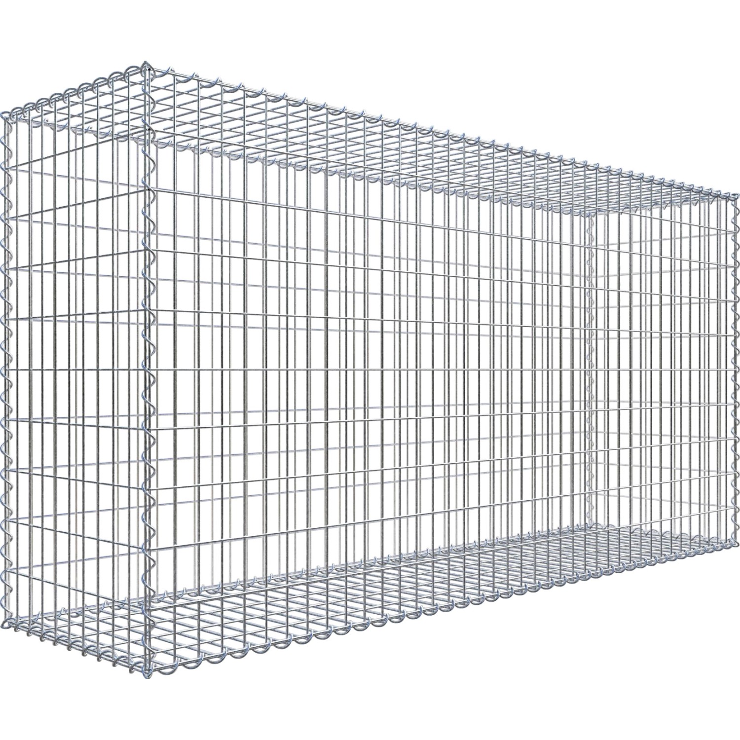 Gabiona Gabionenkorb 100 cm x 200 cm x 50 cm Maschenw 5 cm x 10 cm