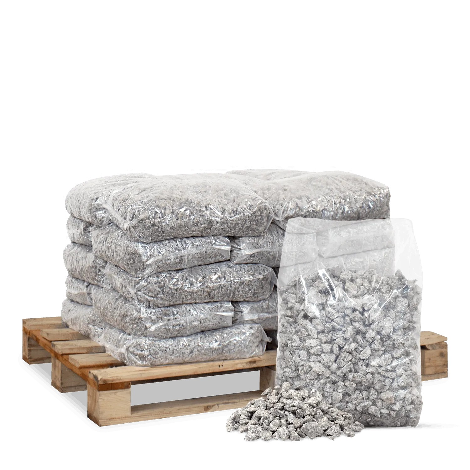 Galamio Granitsplitt Grau 20kg x 25 Sack 500kg Palette