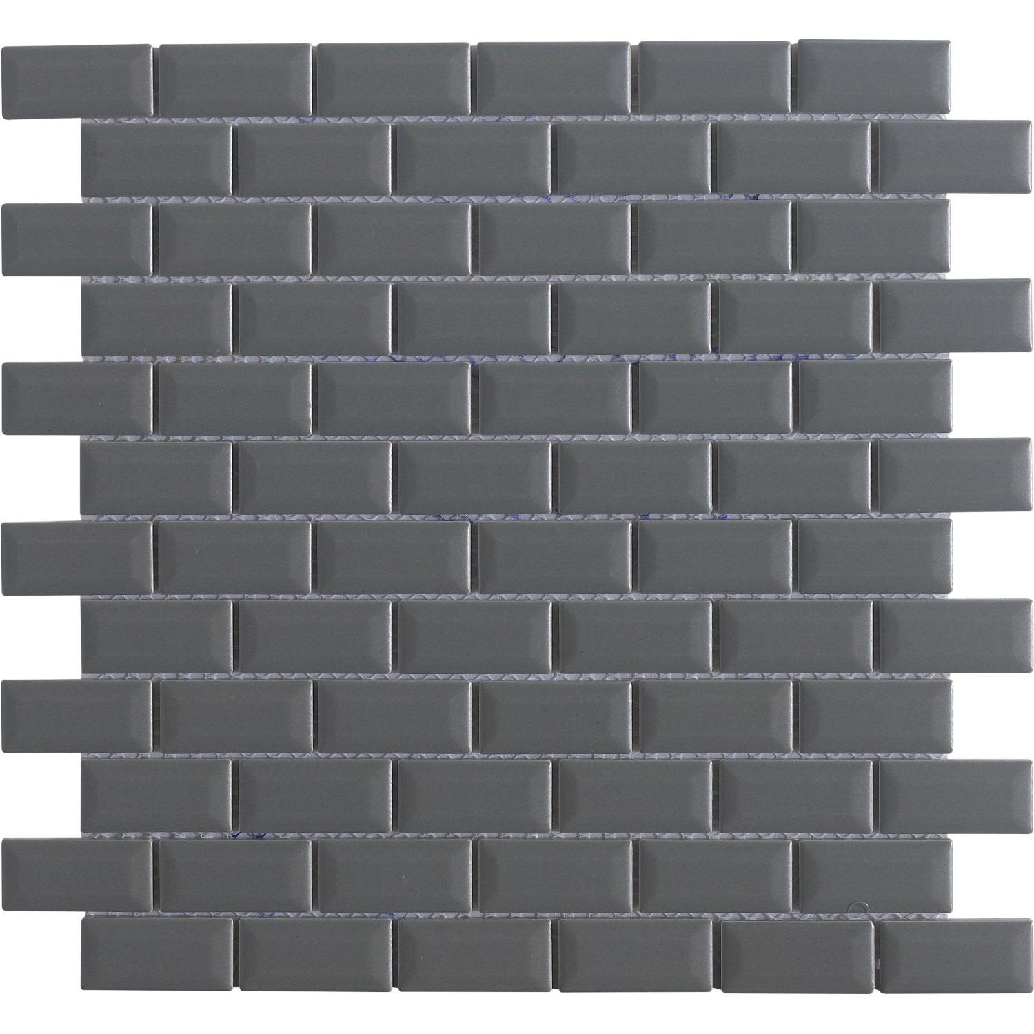 Mosaikmatte Metro Keramik Grau 30 cm x 30 cm