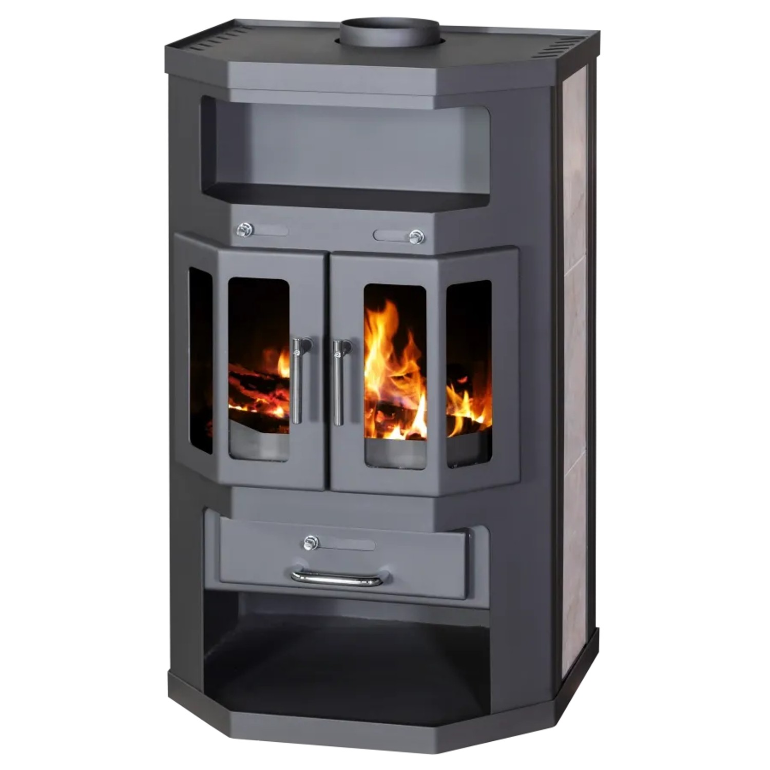 Victoria Kaminofen Taro 2 mit Keramikverkleidung und 9,04 kW