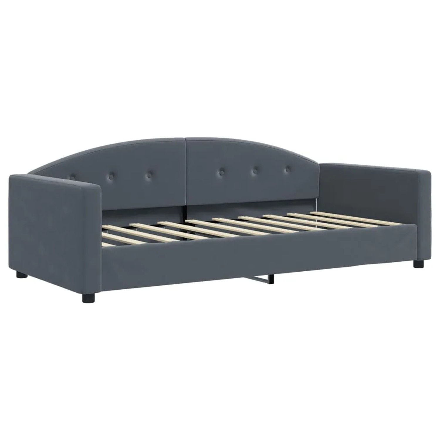 vidaXL Tagesbett Dunkelgrau 90x190 cm Samt 354150