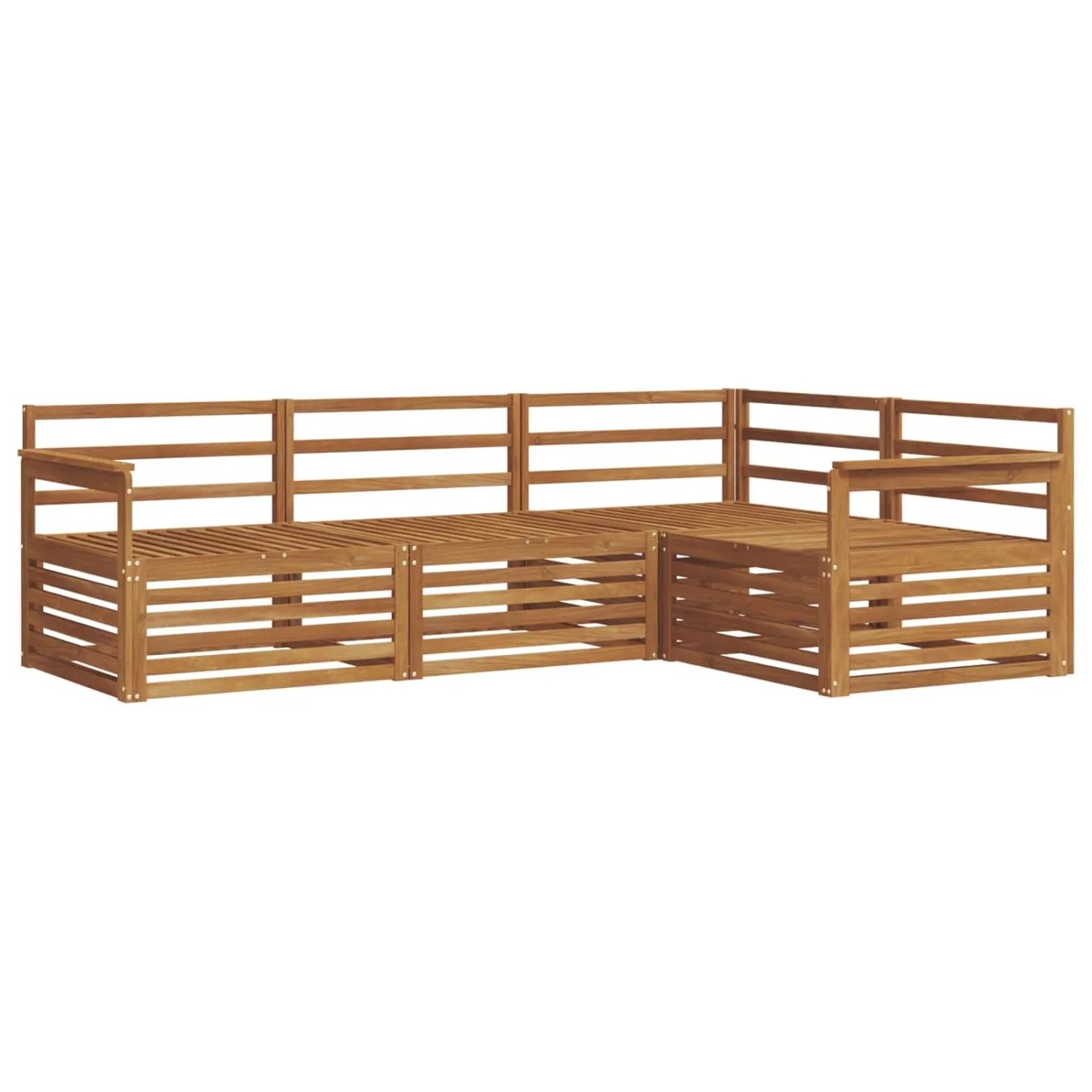 vidaXL Outdoor-Sofagarnitur 4-Tlg Natur 3373364
