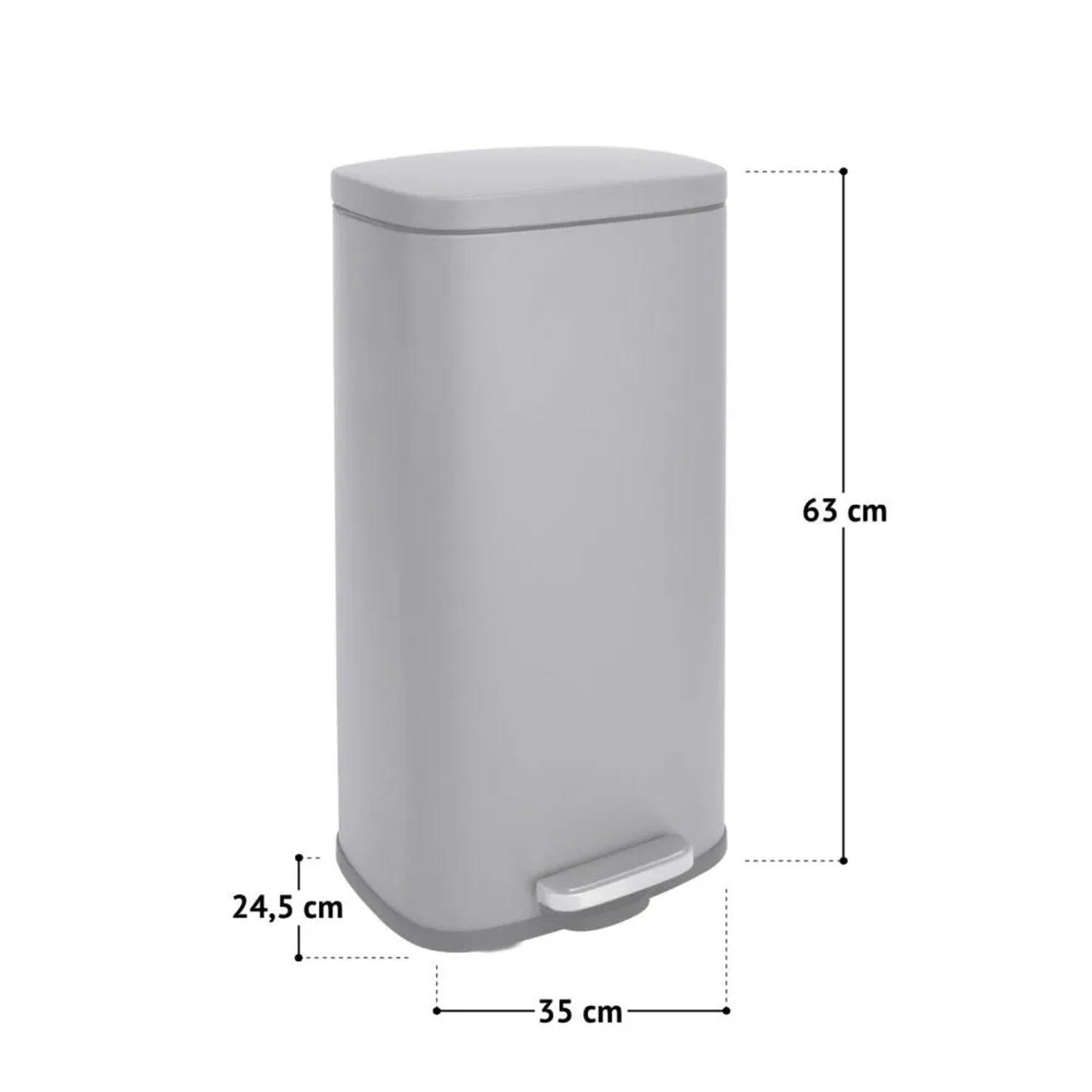 SVITA Treteimer TQ30 30 l Softclose Silber kaufen bei OBI