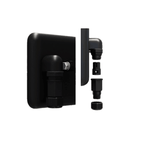 LUXULA LED Strahler 20W 1900lm Außenstrahler IP65 IK06 Fluter mit Schnellverbinder 4000K Neutralweiß Robuster Flutlichtstrahler Schwarz