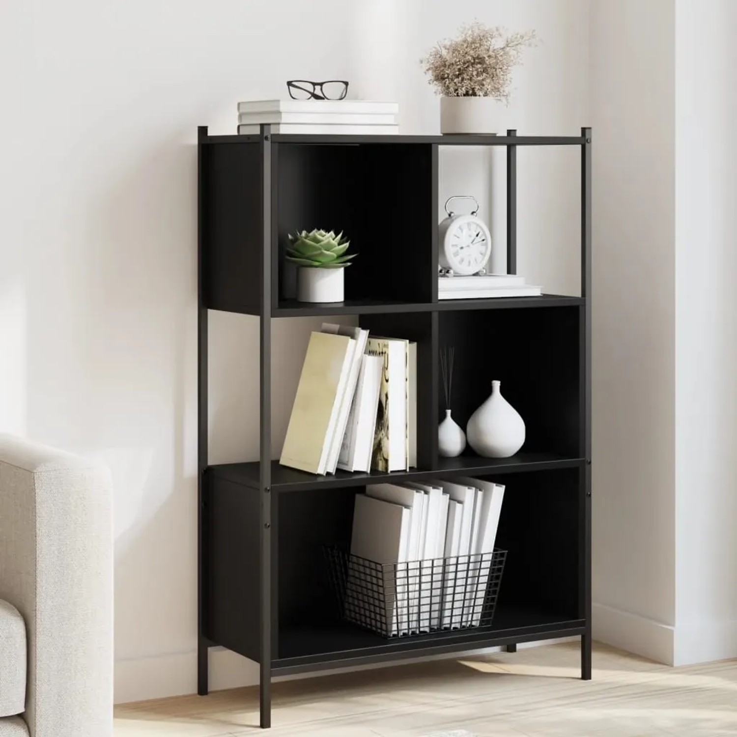 vidaXL Bücherregal Schwarz 72 x 28 x 109 cm kaufen bei OBI