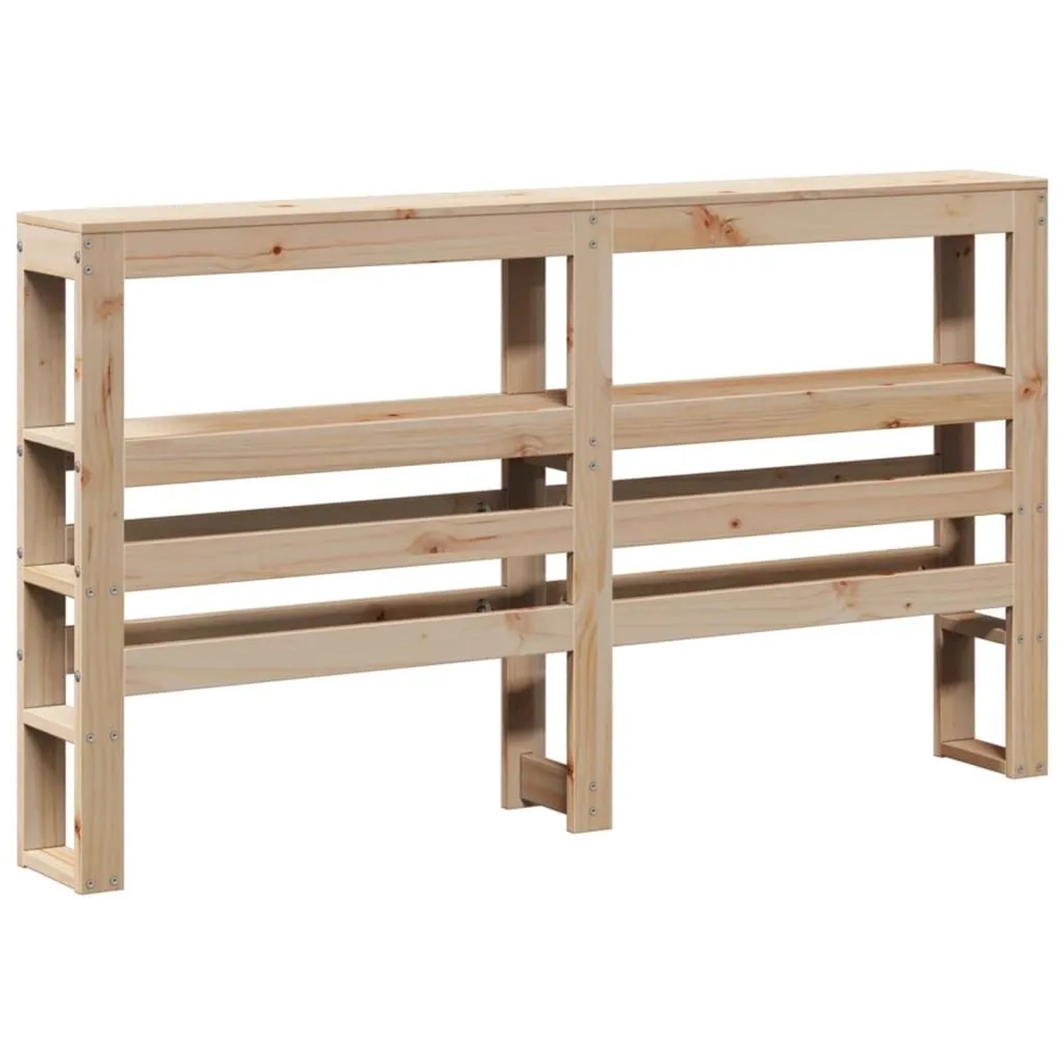 vidaXL Kopfteil mit Ablagen 140 cm Massivholz Kiefer 850884