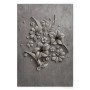 Bricoflor Leinwandbild in Betonoptik mit 3D-Blumen, modernes Wandbild für Wohnräume.
