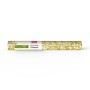 Gerollte Joules Vliestapete Twilight Ditsy Antique Gold Gelb mit Blumenmuster.
