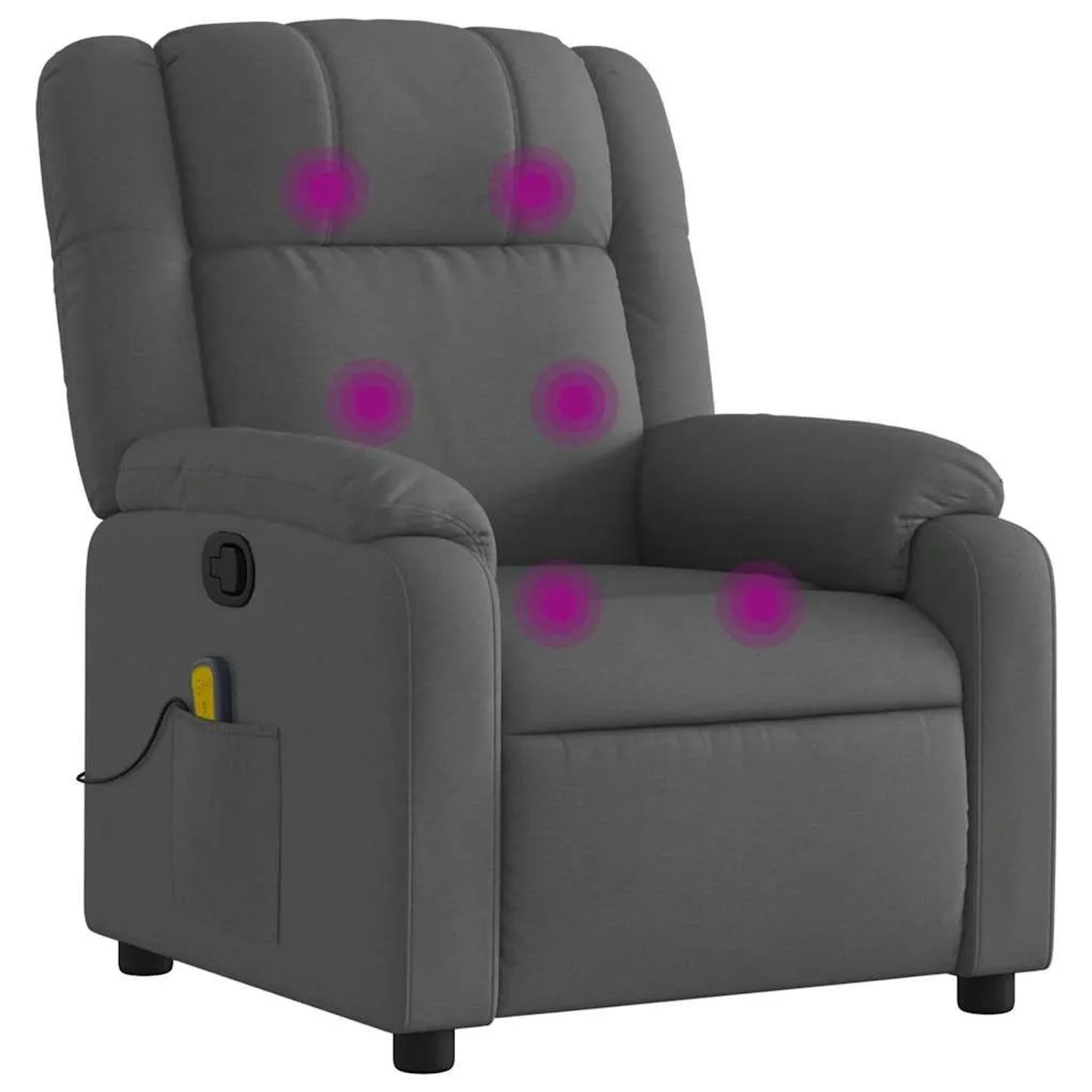 vidaXL Massage-Relaxsessel Stoff Dunkelgrau 3205753 günstig online kaufen