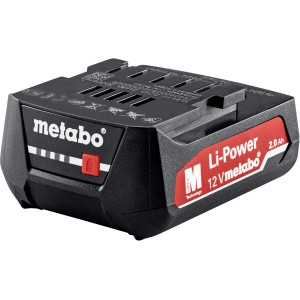 Metabo Akkupack Li-Power 12V/2Ah für Elektrowerkzeuge, Air-Cooled Technologie.