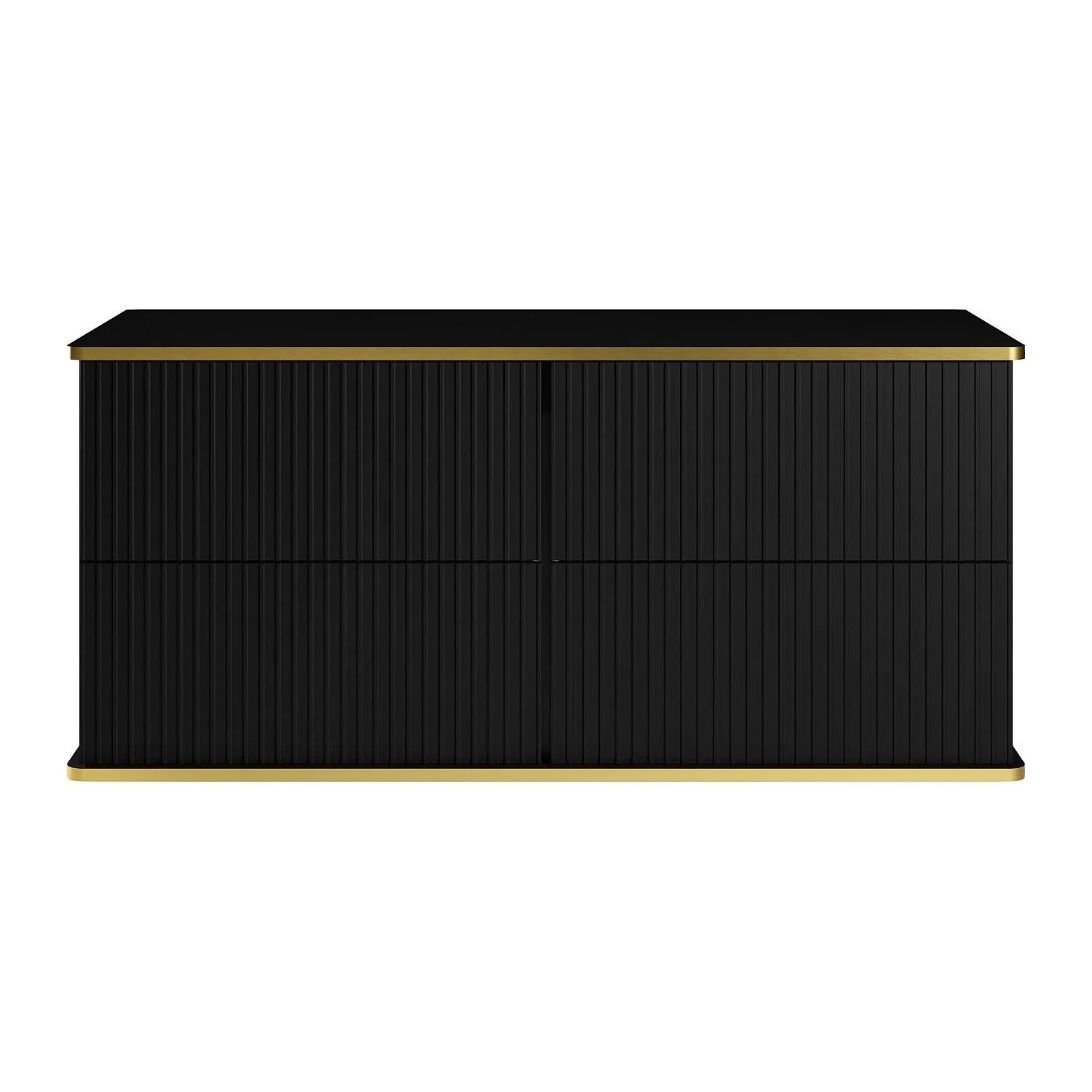 Vente-unique Waschbeckenunterschrank Keliza Schwarz 120 cm