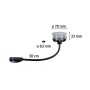 Paulmann LED-Bodeneinbauleuchte Plug & Shine, rund, RGBW, IP67, 2W für Außenbeleuchtungssysteme.