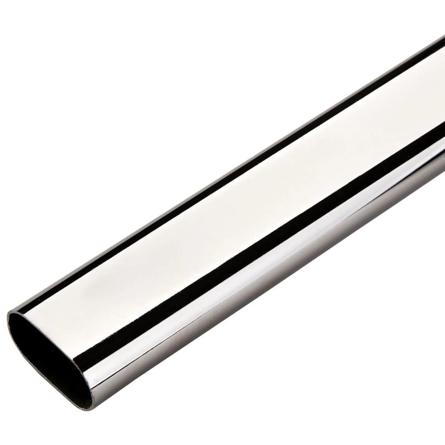 SOTECH Schrankstange Oval 30 x 15 mm Länge 1500 mm Chrom Poliert