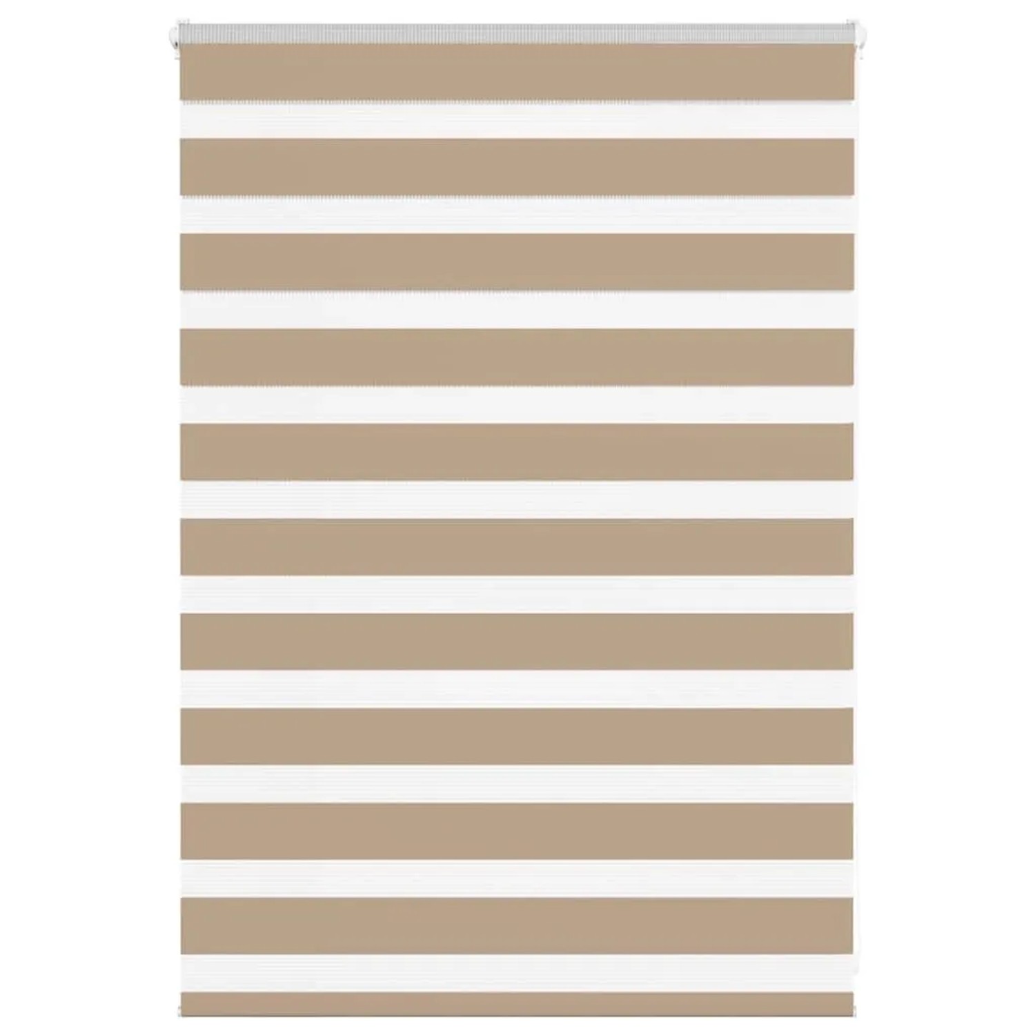 vidaXL Doppelrollo Sandbraun 95x100 cm Stoffbreite 90,9 cm Polyester 401452 günstig online kaufen