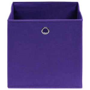 vidaXL Aufbewahrungsboxen 4 Stk Lila 32x32x32 cm Stoff 288353