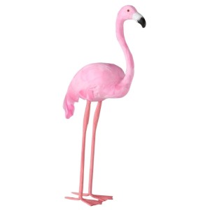 Dekorative Flamingo Figur von Boltze, pink, 50cm hoch. Deko-Vogel für den Innenbereich.