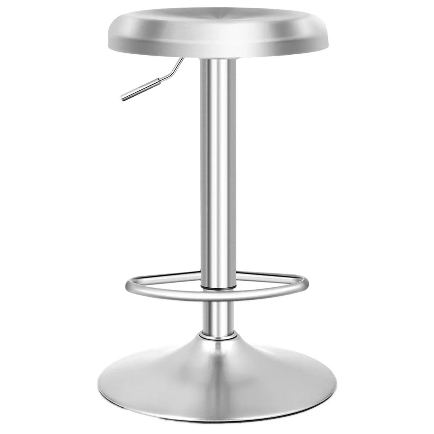 Costway Barhocker Höhenverstellbar 360° Drehbar für Küche & Bar Silber günstig online kaufen
