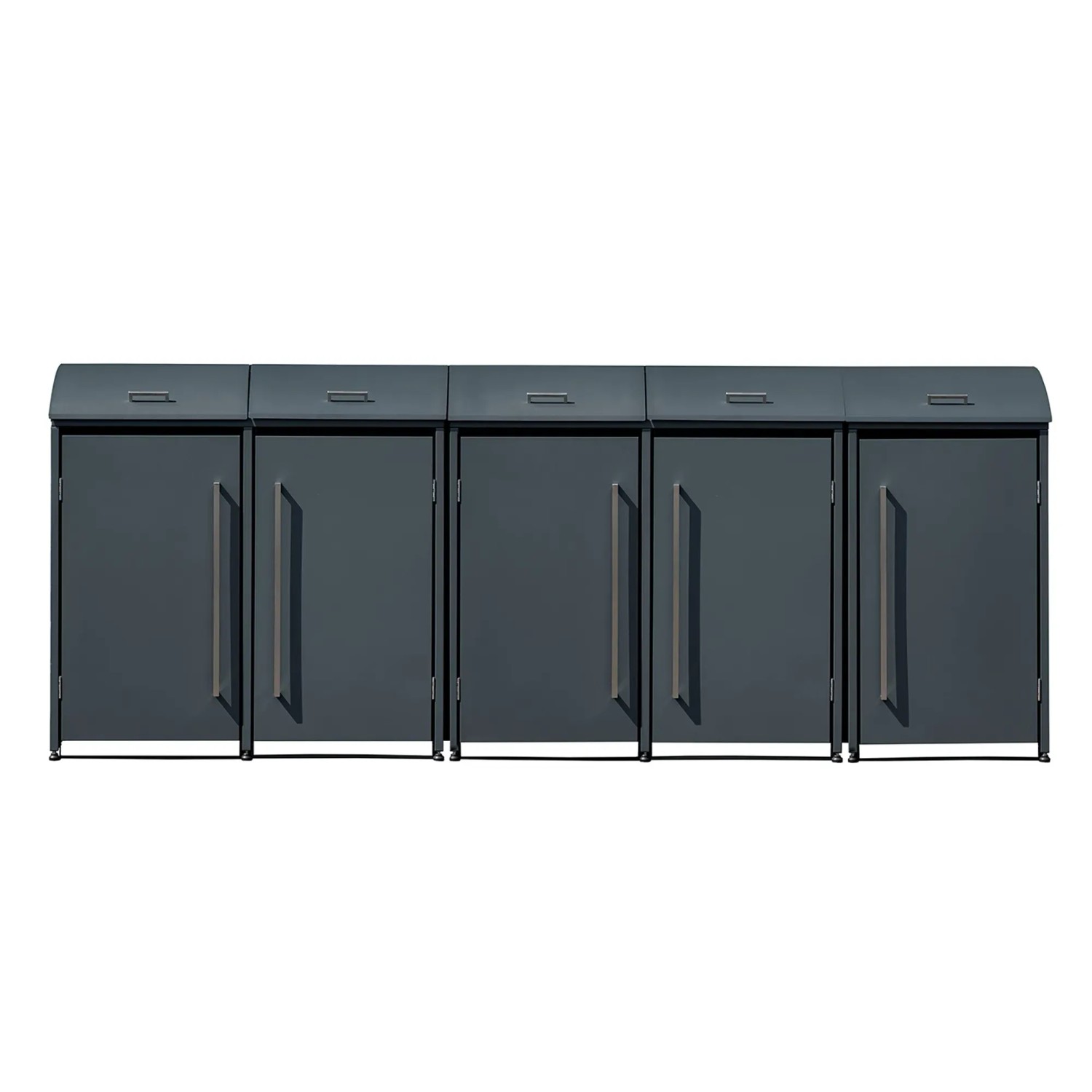 Westmann Mülltonnenbox Moderna für 5 Tonnen (je 240 l) in Anthrazit.