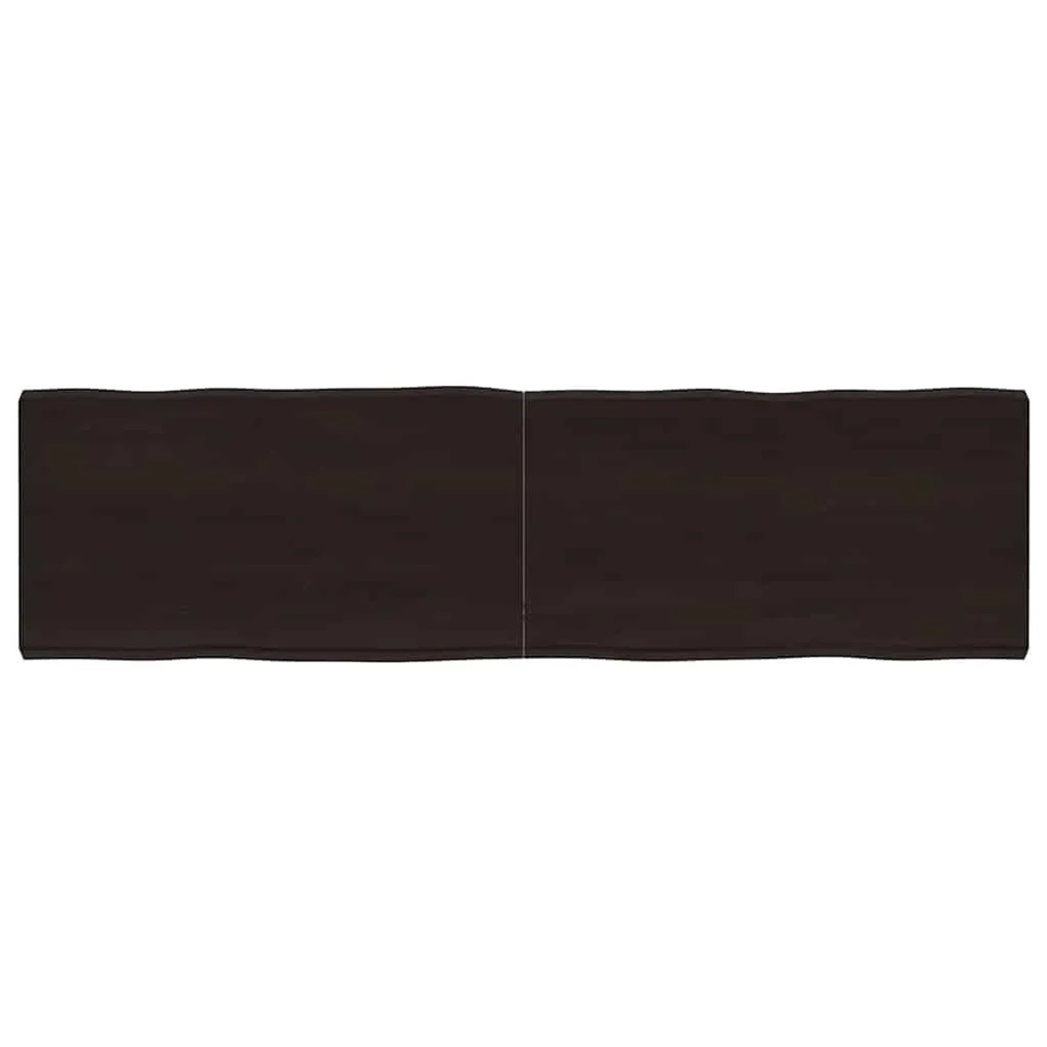 vidaXL Tischplatte 180x50x2-6 cm Massivholz Behandelt Baumkante 364043