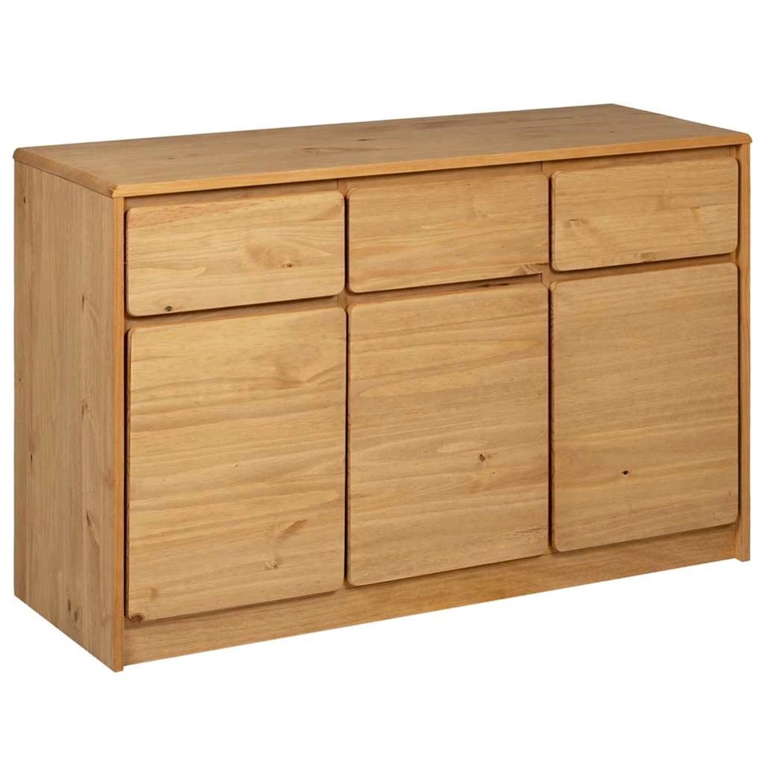 vidaXL Sideboard SAUDA Eiche-Optik 114x43x75,5 cm Kiefernholz 377601 günstig online kaufen