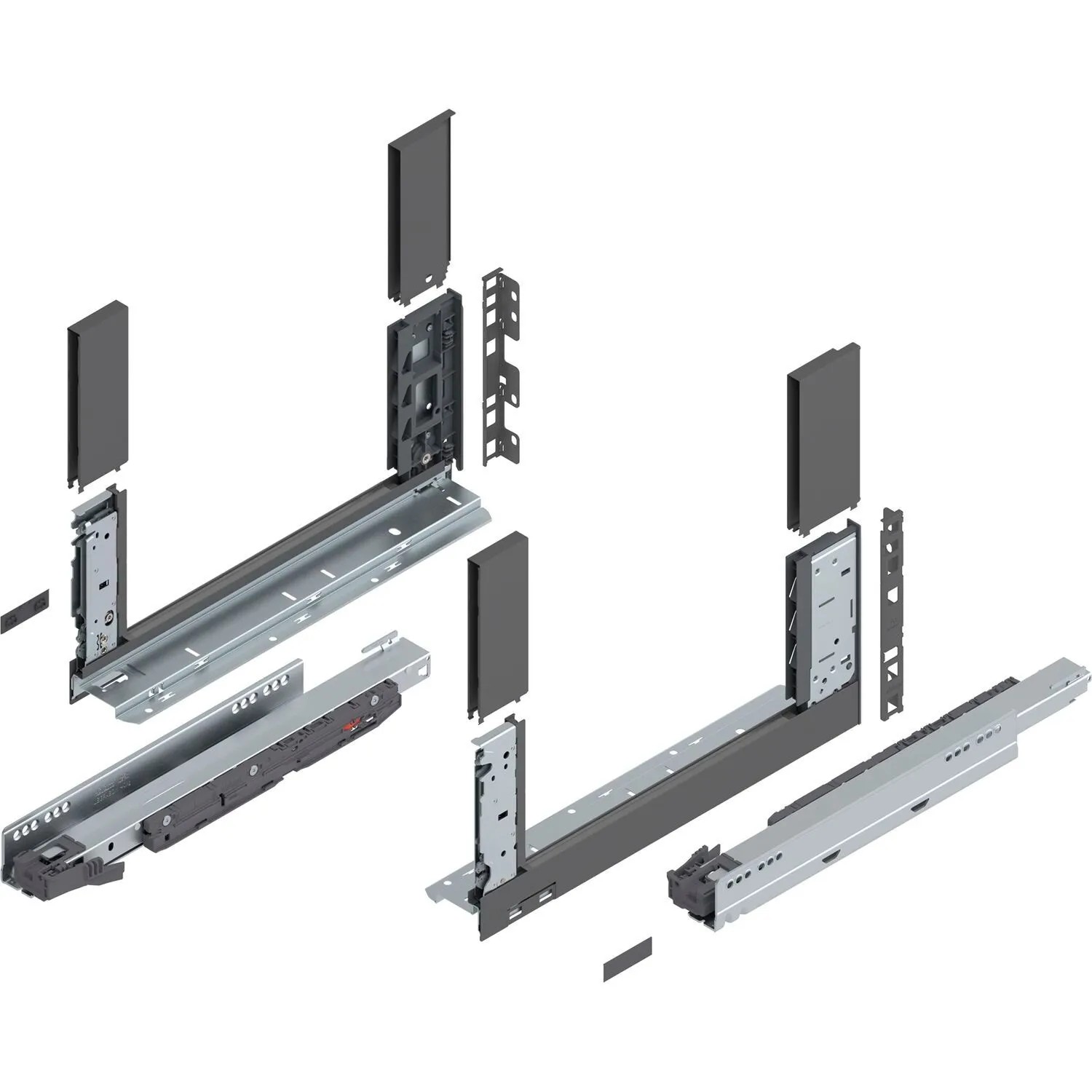 Blum Schubladensystem Legrabox free Höhe C Tip-On Vollauszug 400 mm 40 kg Oriongrau