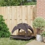 vidaXL Hundebett Braun 90 x 81 x 80,5 cm Stahl 42008191_3
