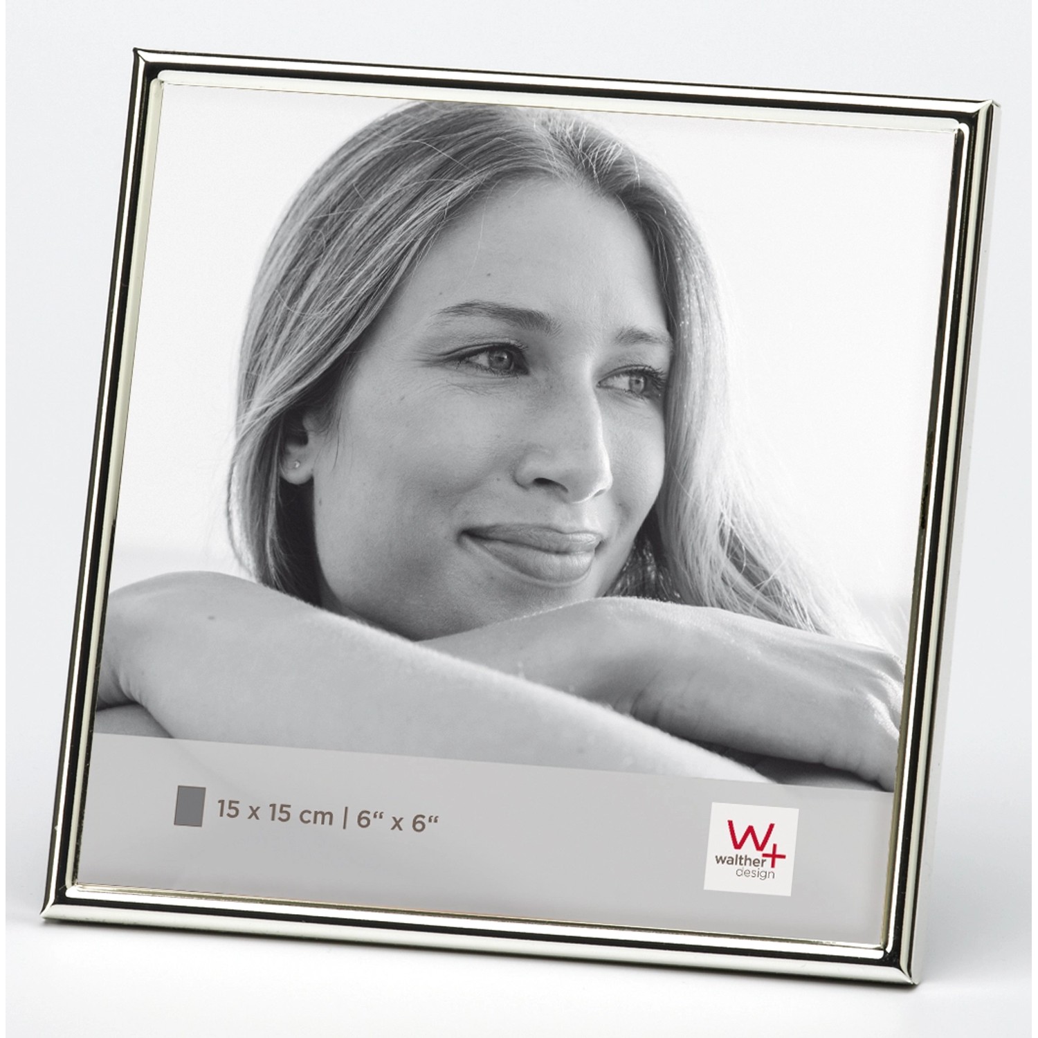 walther design Chloe Portrait Bilderrahmen  15X15 cm  Silber günstig online kaufen