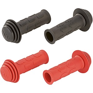 Prophete Kinder-Fahrradgriffe mit Prallschutz, rot und schwarz sortiert.