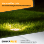 ENOVALITE LED Gartenstrahler: Warmweißes Licht erhellt Rasenfläche. Bodeneinbaustrahler für stimmungsvolle Gartenbeleuchtung.