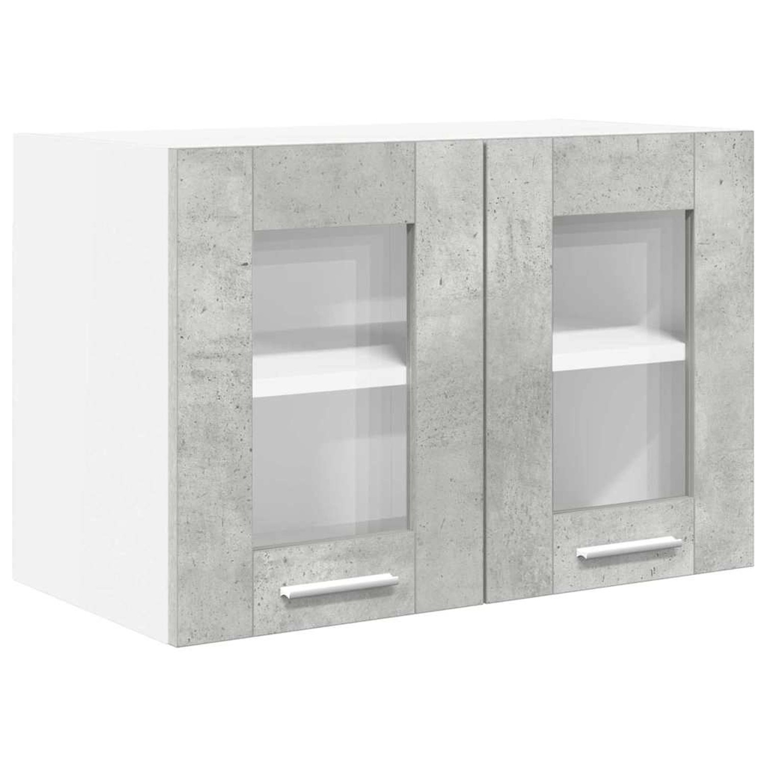 vidaXL Hängeschrank Riga Beton Grau 60 x 31 x 40 cm Holzwerkstoff 884216