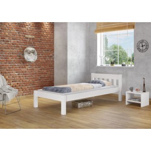 Erst-Holz Stabiles Futonbett 100 x 200 cm Kiefer Bett für Erwachsene Modell 38 ohne Zubehör