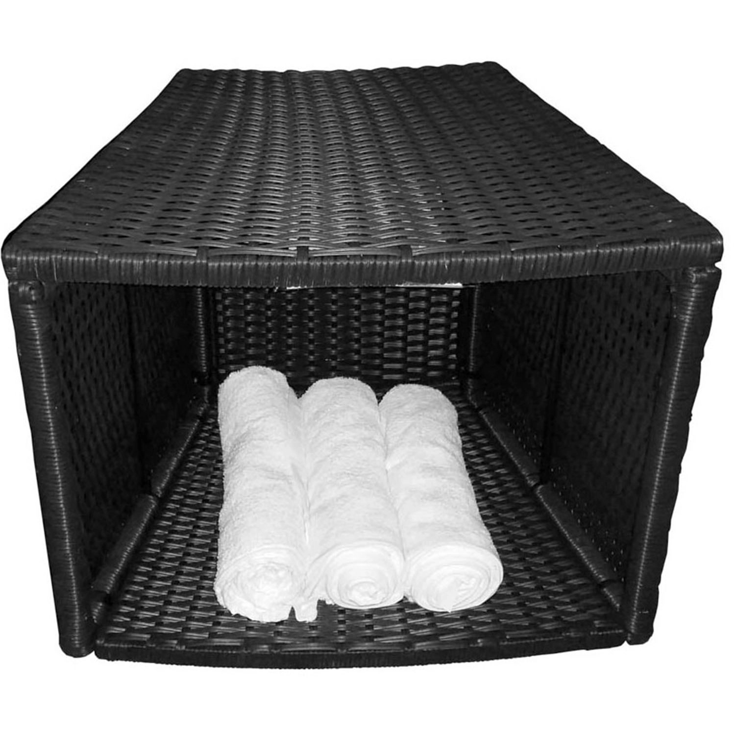 Canadian Spa Beistelltisch Braun für runde Whirlpools 58 cm  x 50 cm  x 45 cm