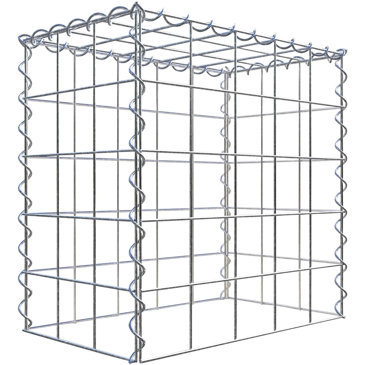 Gabiona Gabione-Anbaukorb Typ 3 50 x 50 x 30 cm Maschenw 10 x 10 cm
