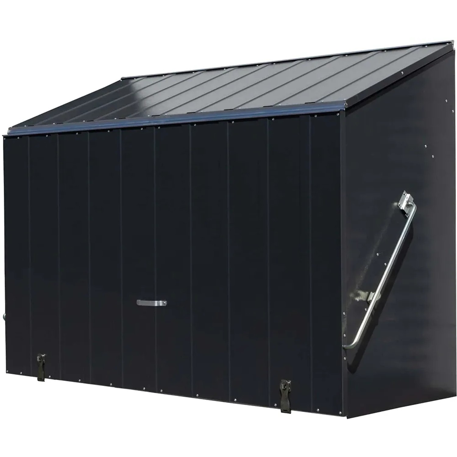 Trimetals Aufbewahrungsbox Sesame, anthrazitfarbene Universalbox aus Metall, 185x76 cm.