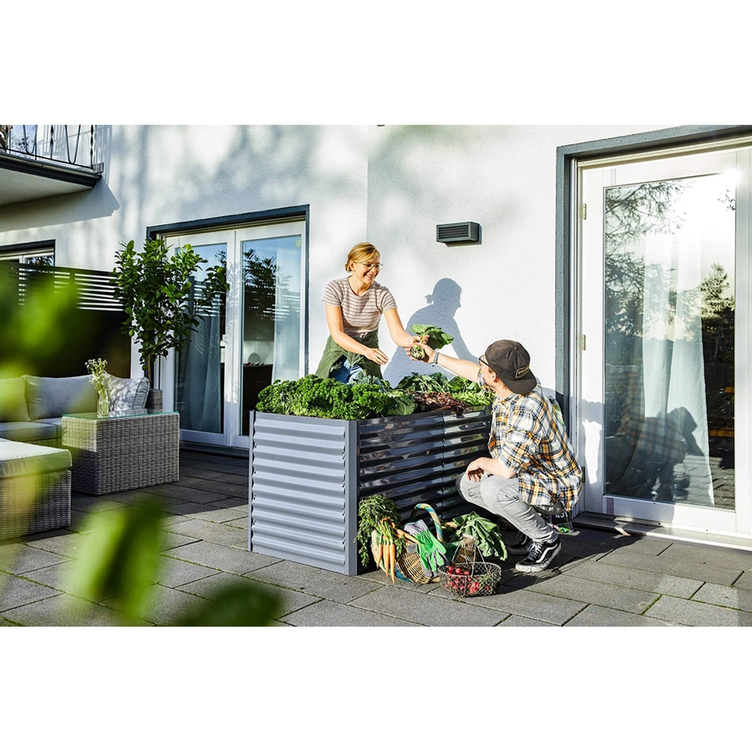 MetallHochbeet Anthrazit 150 cm x 70 cm x 70 cm kaufen bei OBI