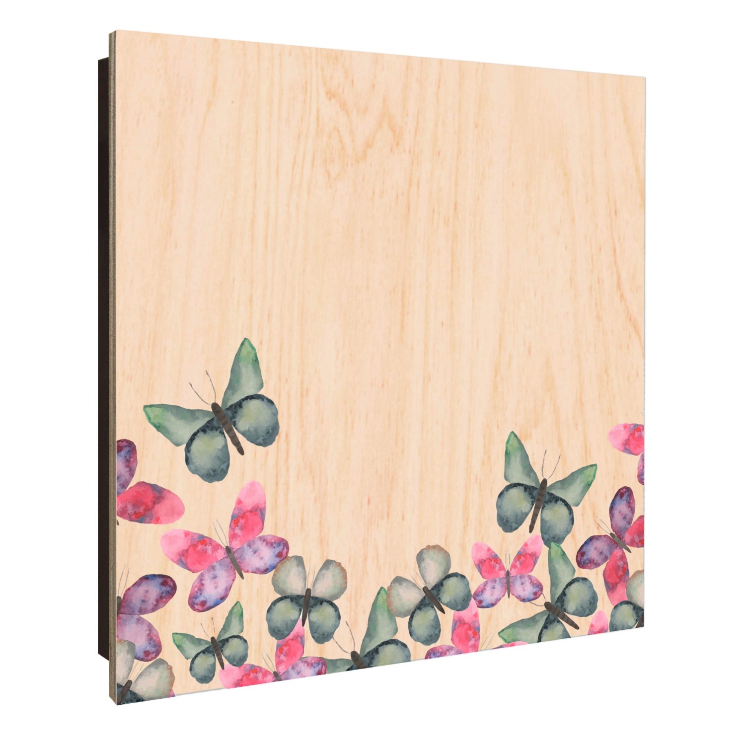 Banjado Großer Schlüsselkasten Holz 30x30cm Schwarz Scharnier Links 50 Hake günstig online kaufen