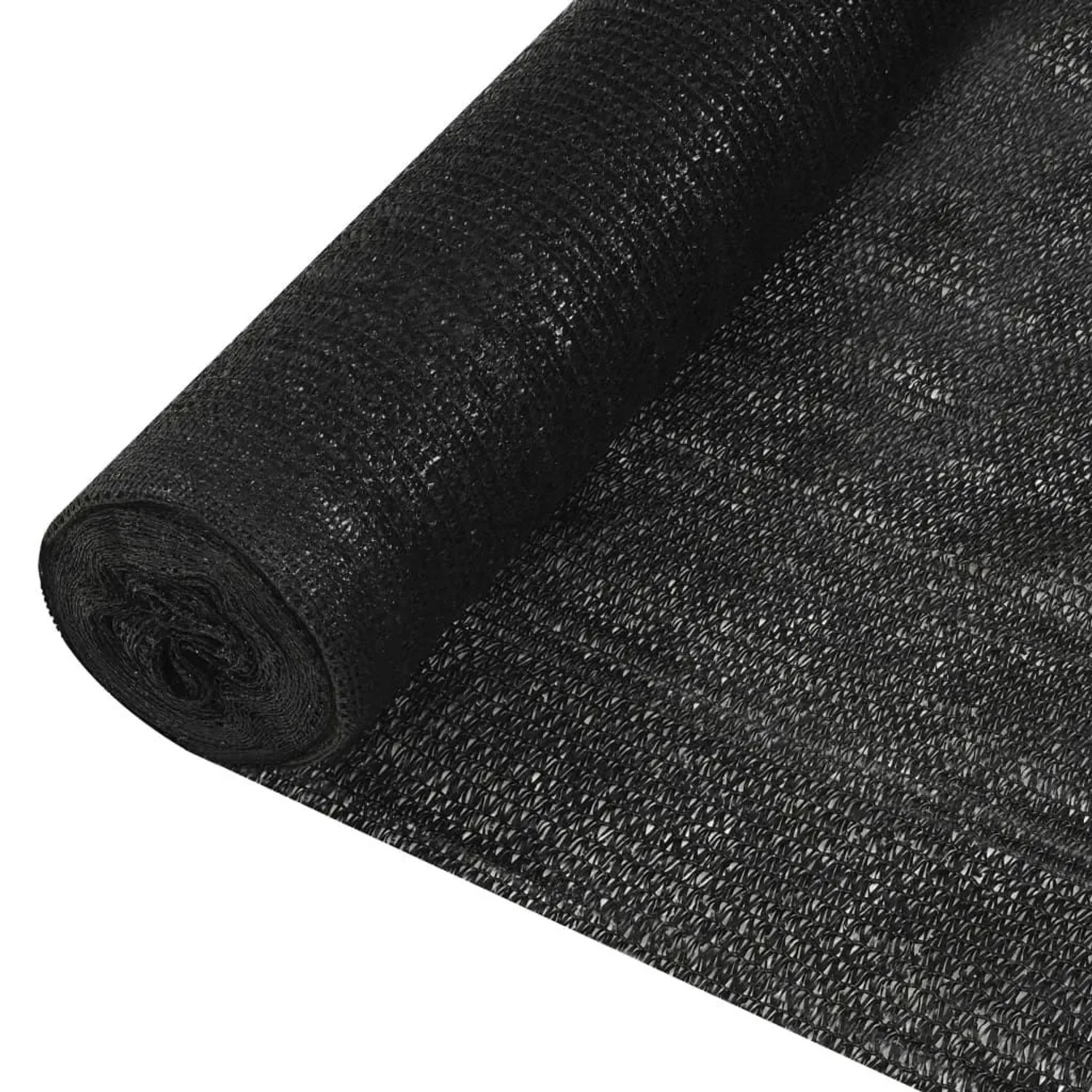 vidaXL Zaunblende Schwarz 1,2x25 m HDPE 150 g/m² 149339