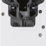 Homematic IP Türschlossantrieb, Rückseite mit schwarzem Montagesystem und Schraublöchern für einfache Installation.