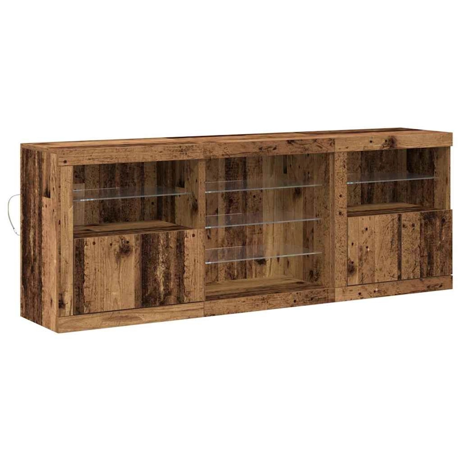 vidaXL Sideboard Altholz 181,5 x 37 x 67 cm Holzwerkstoff 3333116 günstig online kaufen