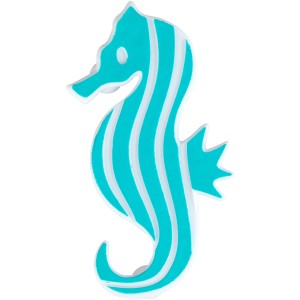 Wenko Antirutsch-Sticker Seepferdchen in Mint, Wanneneinlage für mehr Sicherheit in Bad und Dusche.