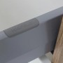 Detailaufnahme: Schublade des Held Möbel Unterschrank Ancona in Weiß-Wotaneiche.