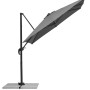 Anthrazitfarbener Schneider Ampelschirm 300x230 cm mit Kurbel und Neigungsfunktion.