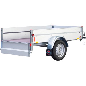 Stema Anhänger Basic 750, ungebremster Autoanhänger mit Alu-Zink Bordwänden.