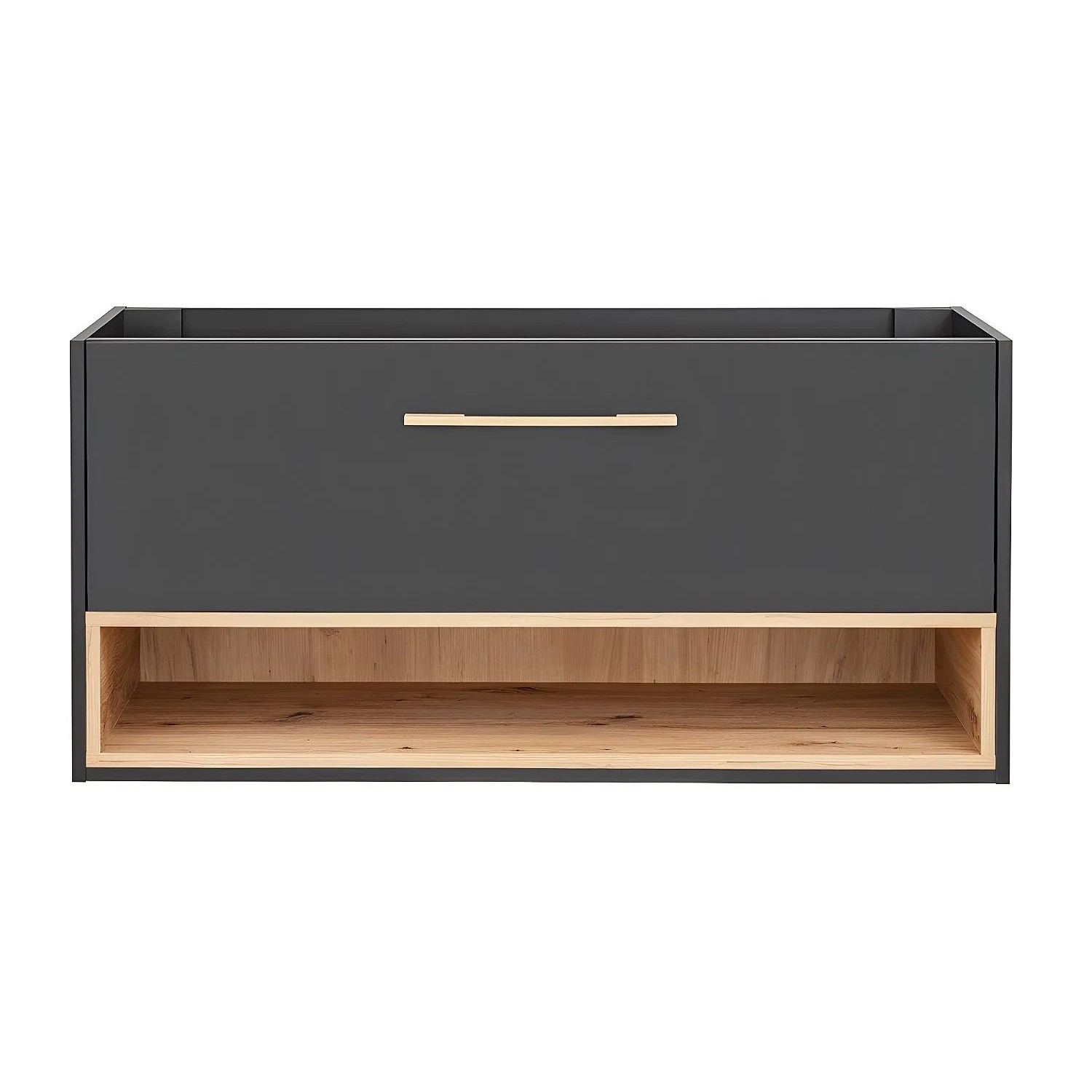 Vente-unique Waschbeckenunterschrank Yangra Anthrazitgrau 120 cm