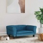 vidaXL Hundebett Blau 70x45x30 cm Samt 171824_2