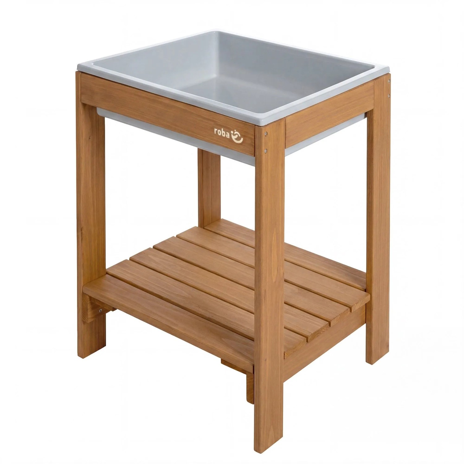 roba Outdoor Spiel- & Wassertisch Tiny mit Spielwanne Teakfarben