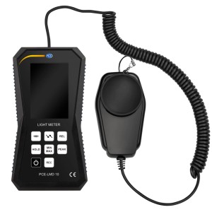 Schwarzes PCE Instruments Schallmessgerät MSM 4 mit Sensor und Display.