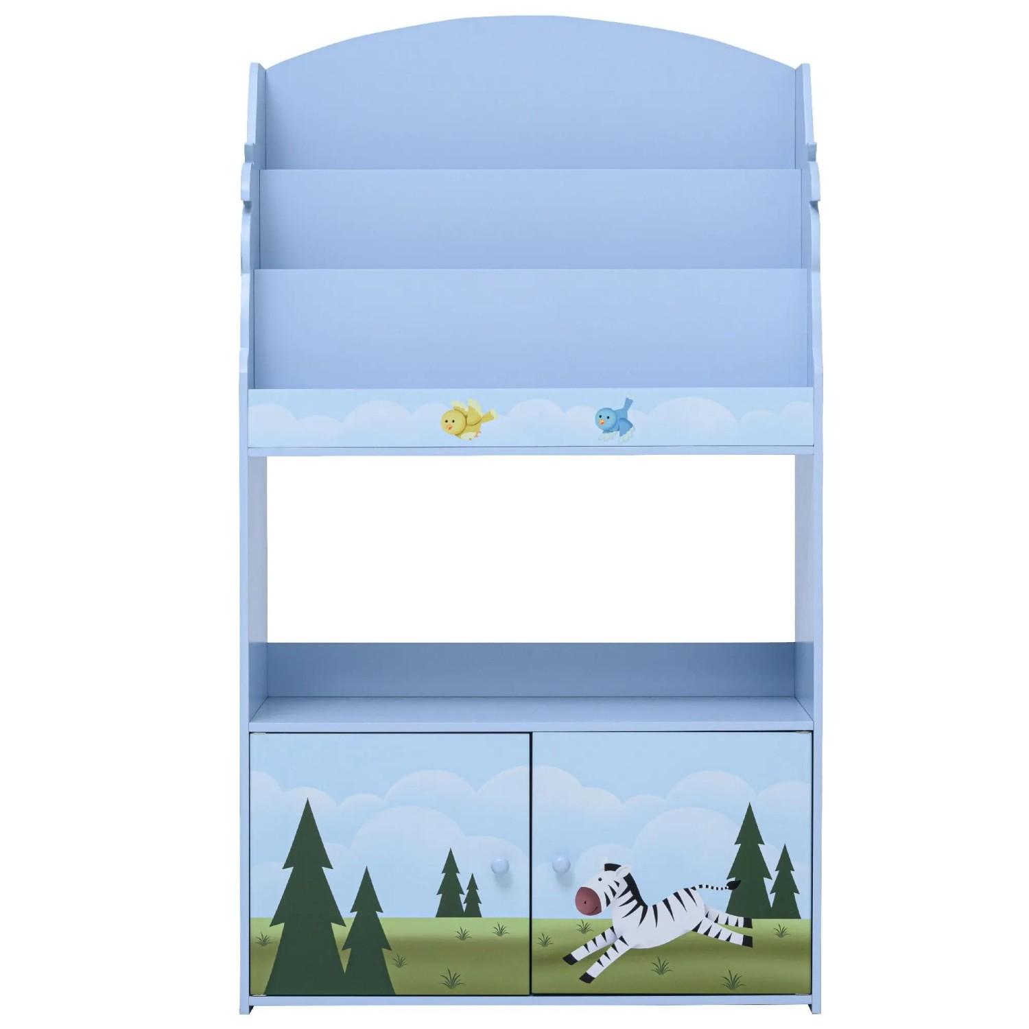 Teamson Kids Sunny Safari Kinder 3-stufiges Bücherregal mit Aufbewahrung günstig online kaufen