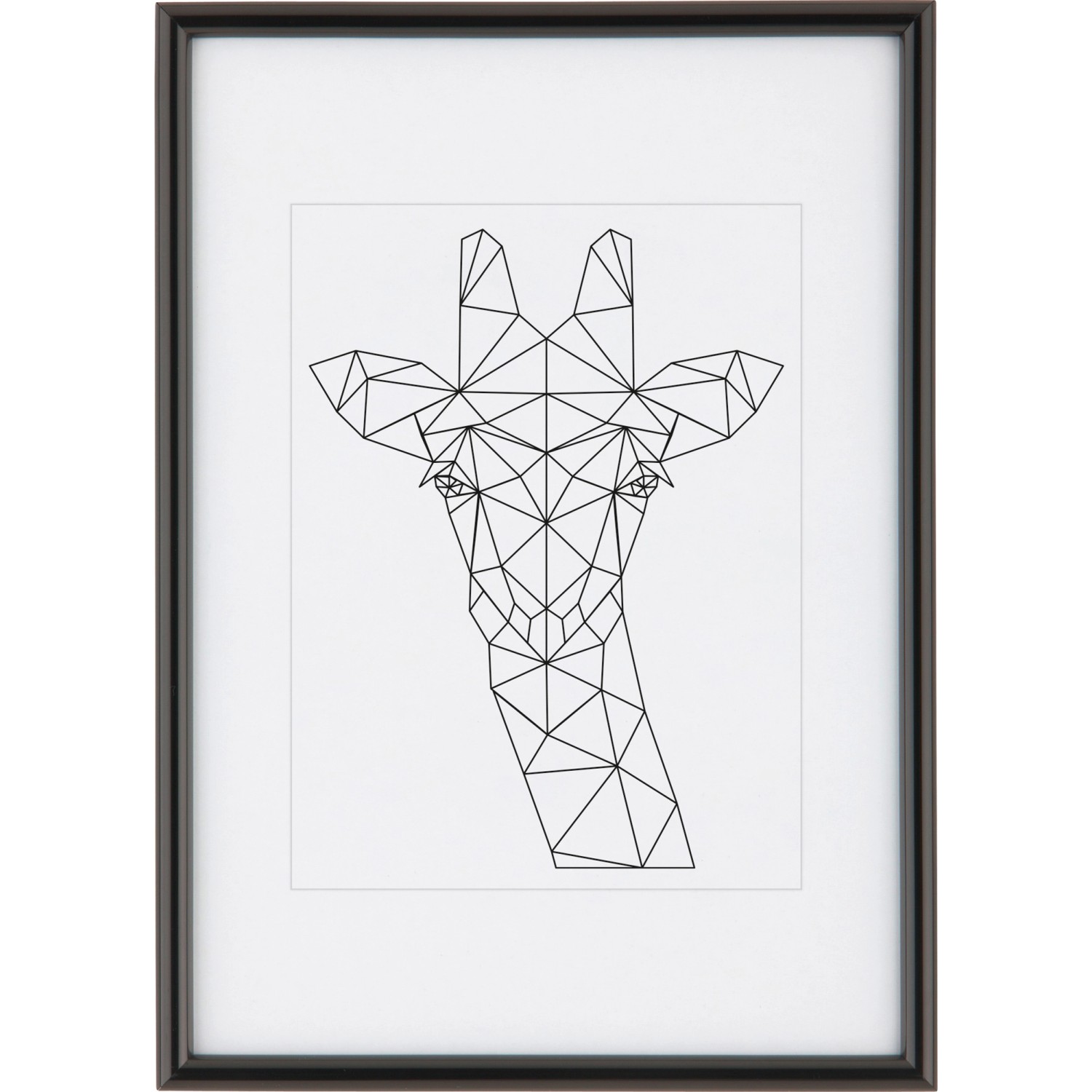 Kunststoffrahmen 21 cm x 29,7 cm Schwarz