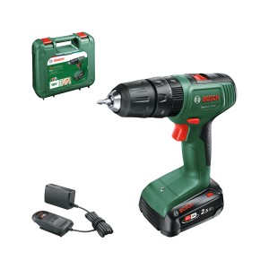 Bosch EasyImpact 18V-38 Akku-Kombi-Bohrer mit Akku, Ladegerät und Koffer.